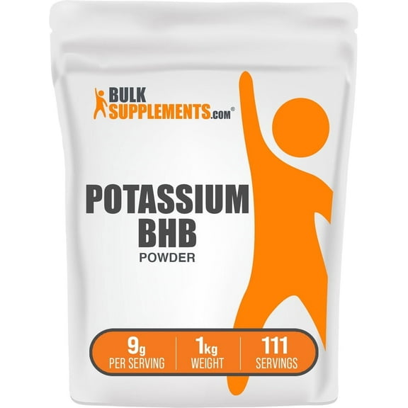 BulkSupplements Potassium BHB Powder- 9g per Serving - 1 Kilogram (2.2 lbs) - 111 Servings