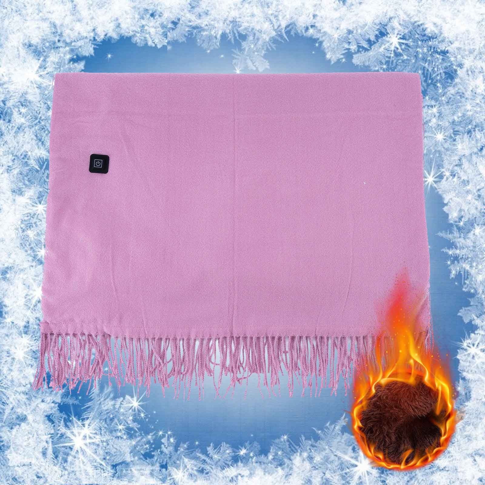 Coollooc Cordless Throw Blanket, Heated Blanket Battery Operated, Cordless Heated Blanket, Wearable USB Heated Blanket, On The Go Cordless Heated Throw, Portable Cordless Heated Throw Shawl(D,A)