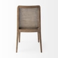 thumbnail image 4 of HomeRoots 397469 Upholstery & Cane Armless Dining Chair, Light Natural & Cream - Set of 2, 4 of 5