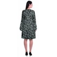 thumbnail image 4 of Moomaya Robe Longue à Manches Longues Imprimée Longueur Genou Robe d'Été Évasée, 4 of 6