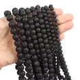 thumbnail image 1 of Xiao Hua Cuentas de piedra natural de 8 mm, accesorios de joyería DIY, piedra volcánica negra personalizada, piedra natural, pulsera semiacabada, collar, accesorios de joyería., 1 of 5