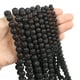thumbnail image 1 of Xiao Hua Cuentas de piedra natural de 4 mm, accesorios de joyería DIY, piedra volcánica negra personalizada, piedra natural, pulsera semiacabada, collar, accesorios de joyería., 1 of 5