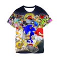 thumbnail image 3 of Camiseta de dibujos animados de Sonic de Japón, camiseta para niños, camiseta de verano de Dragon Ball Sonic, linda camiseta de dibujos animados para niños, camiseta de manga corta, 3 of 5