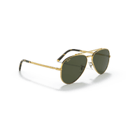 Ray-Ban New Aviator Pilot Sunglasses for Men and Women, Polished Legend Gold, Size 58