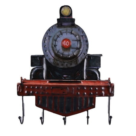 Rustic Rail Engine Wall Hooks by Urban Port (Best Interactive Wallpaper Engine)