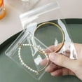 thumbnail image 6 of Transparent PVC Jewelry Organizer Package Bags Clear Anti-Oxidation Bag Earring Necklace Storage Holder Self Sealing Pouch 13X13cm 10pcs, 6 of 6