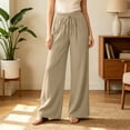 thumbnail image 6 of Edvintorg Wide Leg Capri Pants for Women Flowy Lightweight High Waisted Casual Capris Trouser with Pockets Women’S Clothing White XL, 6 of 7