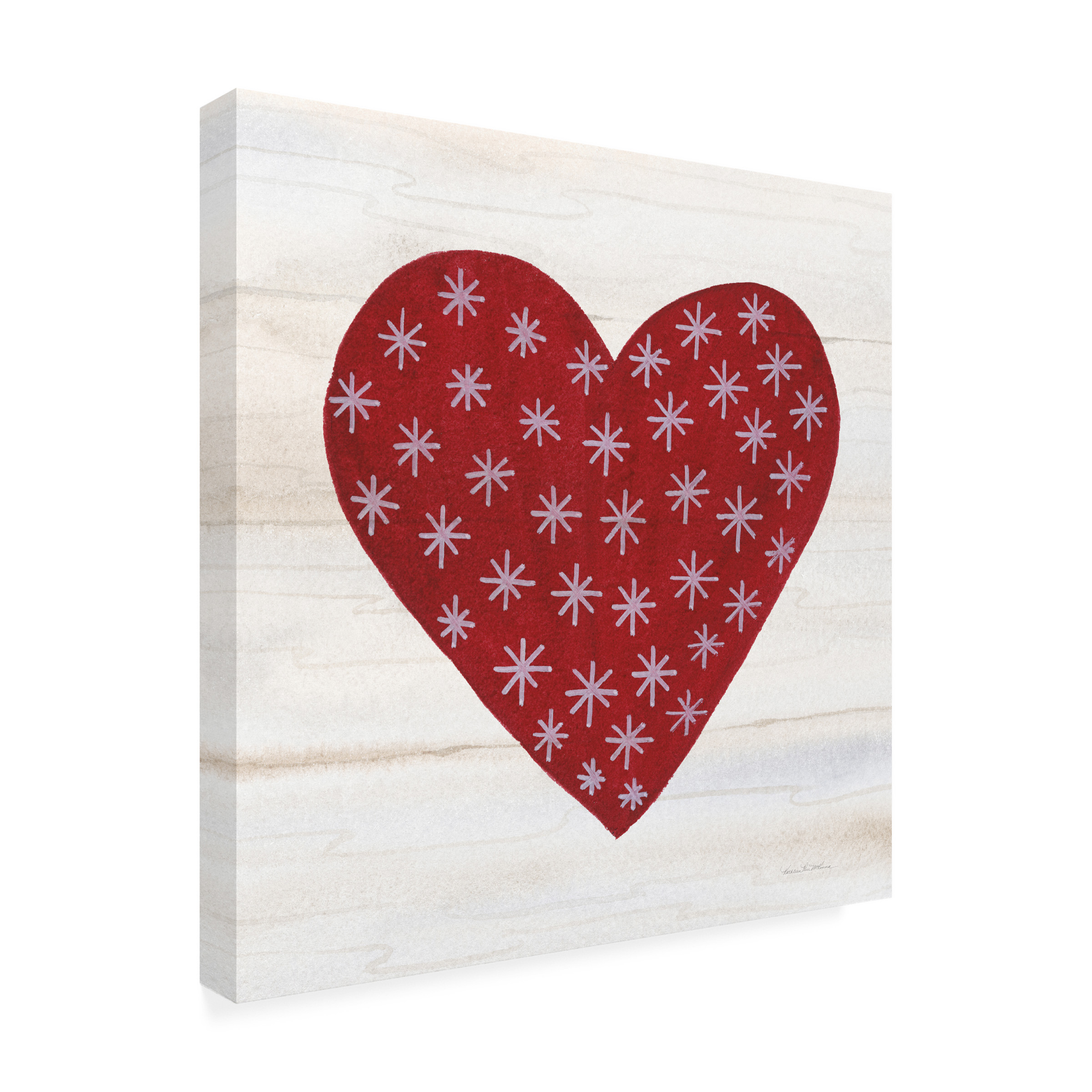 Trademark Fine Art 'Rustic Valentine Heart II' Canvas Art by Kathleen Parr McKenna