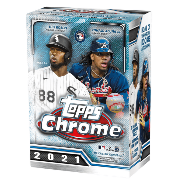 2021 Topps Chrome MLB Baseball Trading Cards Blaster Box 8 packs 1