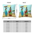 thumbnail image 2 of Yiaed African Women Print Pillow Covers Super Soft Decorative Square Throw Pillow Covers Case Cushion Covers for Sofa Couch Bedroom Car Decor（No pillow core）-16"x16", 2 of 7