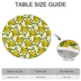 thumbnail image 6 of Yellow Lemon Fruit Clusters White Pattern Round Fitted Tablecloth with Elastic Edge,Dining Table Cover Waterproof,Outdoor Round Tablecloth for Camping,Dining,Indoor and Outdoor, 6 of 7