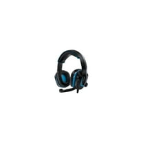 PlayStation 4 Accessory:  Wired Headset - DreamGear GRX - 440 with Boom Mic - Black & Blue:  Compatible with PS5