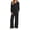 Black, variant on Two Piece Sets for Women Fall Outfits Long Sleeve Tops Wide Leg Pants Lounge Matching Sets Vacation Travel Outfits