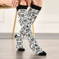 thumbnail image 5 of joogoo Skeleton Cartoon Socks Women Men Knee High Sock, 5 of 8