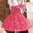 thumbnail image 5 of LYHaoo Child Girls Tulle Pageant Dress Party Bow Knot Sleeveless Gown Dresses,Princess Dresses for Girls Sizes 1-2 Years Red, 5 of 6