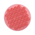 thumbnail image 1 of Cojín de masaje para pies y bañera con cepillo limpiador de espalda y ventosas. Rosa, 1 of 9