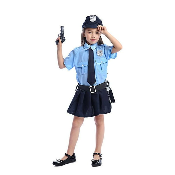 1 disfraz de policía para niños para decoraciones de Halloween.