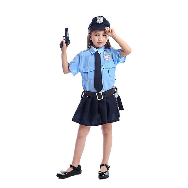 1 disfraz de policía para niños para decoraciones de Halloween.