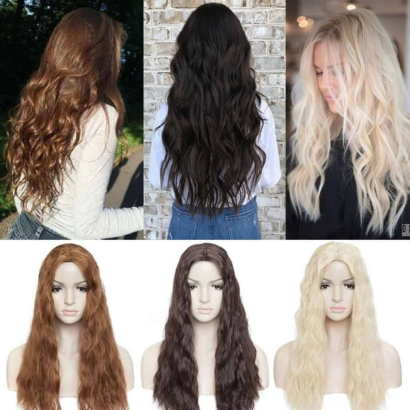 SEGO Clip in Hair Topper Extensions Natural Long Curly Weave Synthetic Hair Extension for Women with Loss Thinning Hair