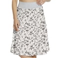 thumbnail image 1 of Women's Rose Vintage Flower with Peduncle A-line Printed Skirt Casual Wear, XL, Eggshell and Charcoal Grey, by Ambesonne, 1 of 1