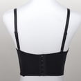 thumbnail image 6 of Women Glitter Diamond Rhinestone Push Up Bra Bustier Underwire Padded Spaghetti Strap Camisole Sexy Punk Corset Crop Top, 6 of 19