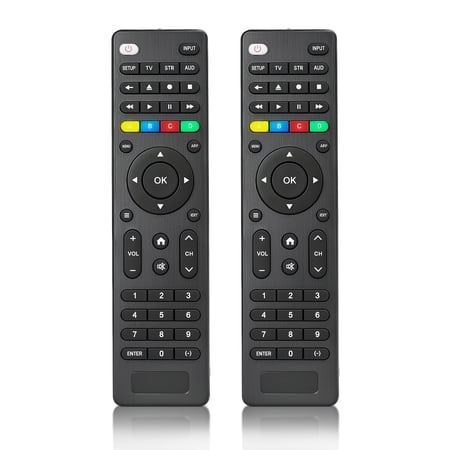 (Pack of 2) Universal Replacement TV Remote – Compatible with Samsung LG Vizio Hisense Philips RCA Sharp O-nn Westinghouse Element Sanyo Emerson and More Brands