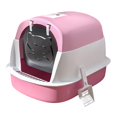 thumbnail image 4 of Cat Litter Box with Hood and Lid, Cat Litter Box, Fully Enclosed Cat Litter Box, pink, 4 of 9