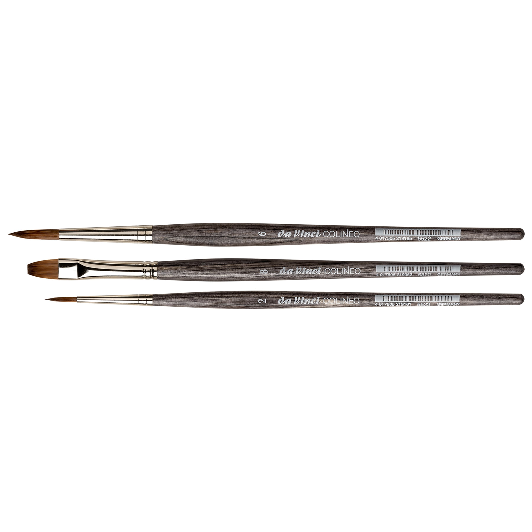 da Vinci COLINEO Synthetic Red Sable, Gouache, 3 Brush Set