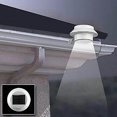 thumbnail image 5 of Set of 4 Led Solar Gutter Lights - White/Black - Solar Night Wall Lights - Fence Lights - Eave Lights, 5 of 5
