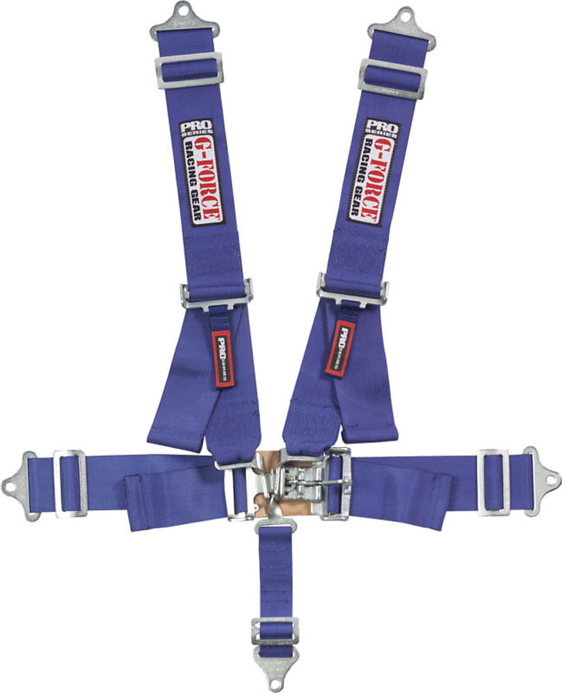 5 Point Safety Harness 3 Inch Padded Seat Belt Latch Lock Sternum Strap Purple