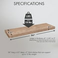 Urban Legacy Reclaimed Barnwood Planks Floating Shelves for Wall w