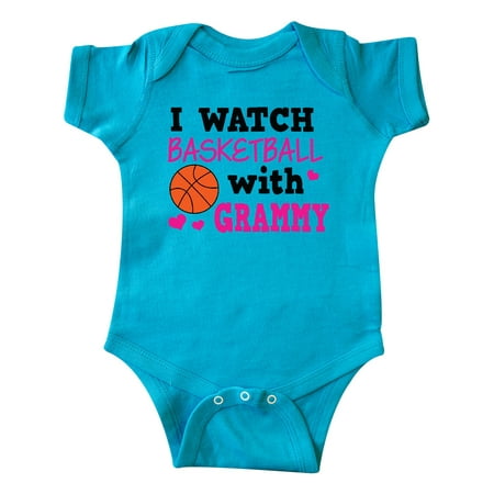 

Inktastic I Watch Basketball with Grammy Gift Baby Girl Bodysuit