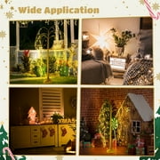 Lighted Willow Tree, Weeping Willow Tree with 180 LED Lights, Light-Up Tree for Christmas Wedding Party Bedroom Home Garden Decor, 4Ft, Warm Light
