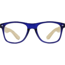 EYEGEMS Brand Men Women  1.50 Reading Glasses Eco Friendly Sustainable Unisex Bamboo Eyeglasses Blue 8471