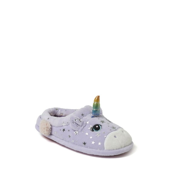 Dearfoams Kid's Peyton Animal Slip-On Clog House Slipper