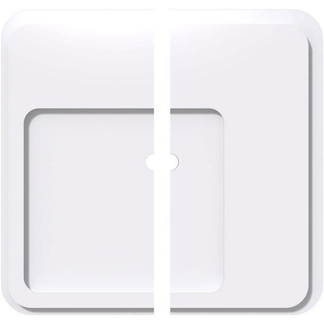 Ekena Millwork CMP18LN2-01000 18 in. OD x 1 in. ID Square Lucan Architectural Grade PVC Contemporary Ceiling Medallion - 2 Piece