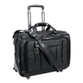 thumbnail image 2 of McKlein WEST TOWN, Checkpoint-Friendly Detachable Wheeled Laptop Briefcase, Pebble Grain Calfskin Leather, Black (15705), 2 of 10