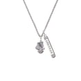 thumbnail image 2 of Delight Jewelry Silvertone Perfect Star with Crystal Silvertone Courage Strength Wisdom Honesty Bar Charm Necklace, 23", 2 of 4