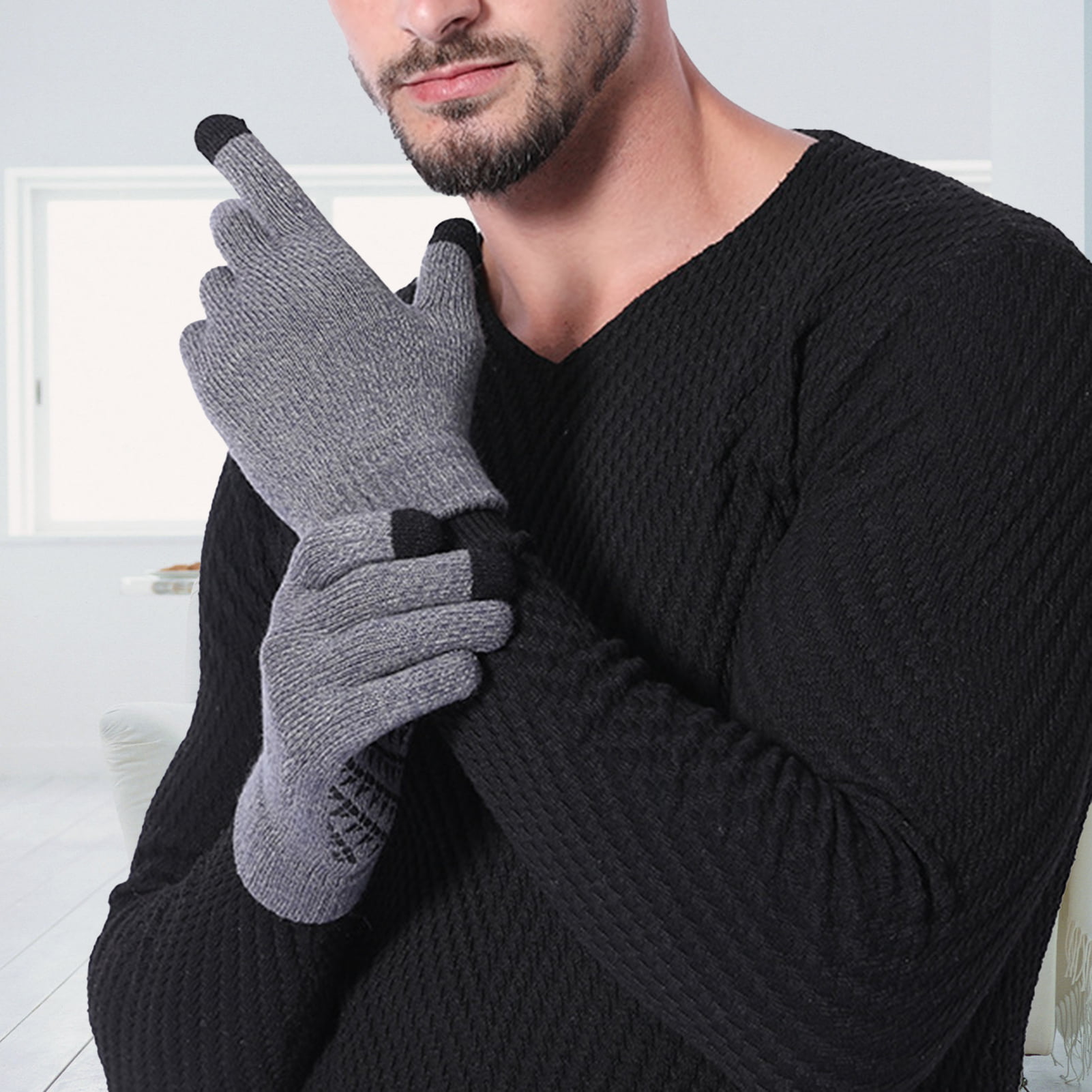 Winter Warm Gloves Knit Gloves For Men Women Texting Touch Screen 1-10Pairs