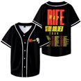 thumbnail image 1 of Matt Rife Stay Golden Tour 2025 Merch Baseball Jacket Men's And Women's Classic Short Sleeves,Black,2XL, 1 of 2