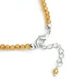 thumbnail image 3 of Gempires Citrine Beaded Bracelet for Women and Girls, November Birthstone, 8 inch Silver Plated Adjustable Chain, 3 of 7