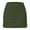 Army Green, variant on Babcutegg Womens Short Polyester&Spandex Two Pockets Elastic Waist Clothes for Women Black S