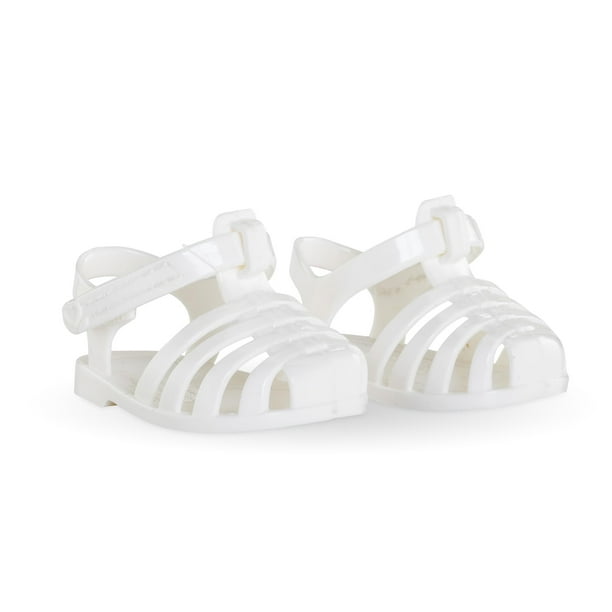 Accesorio para traje de muñeca bebé con sandalias blancas Corolle: ropa y accesorios Mon Grand Poupon para muñecas de 14 pulgadas para niños de 3 años en adelante