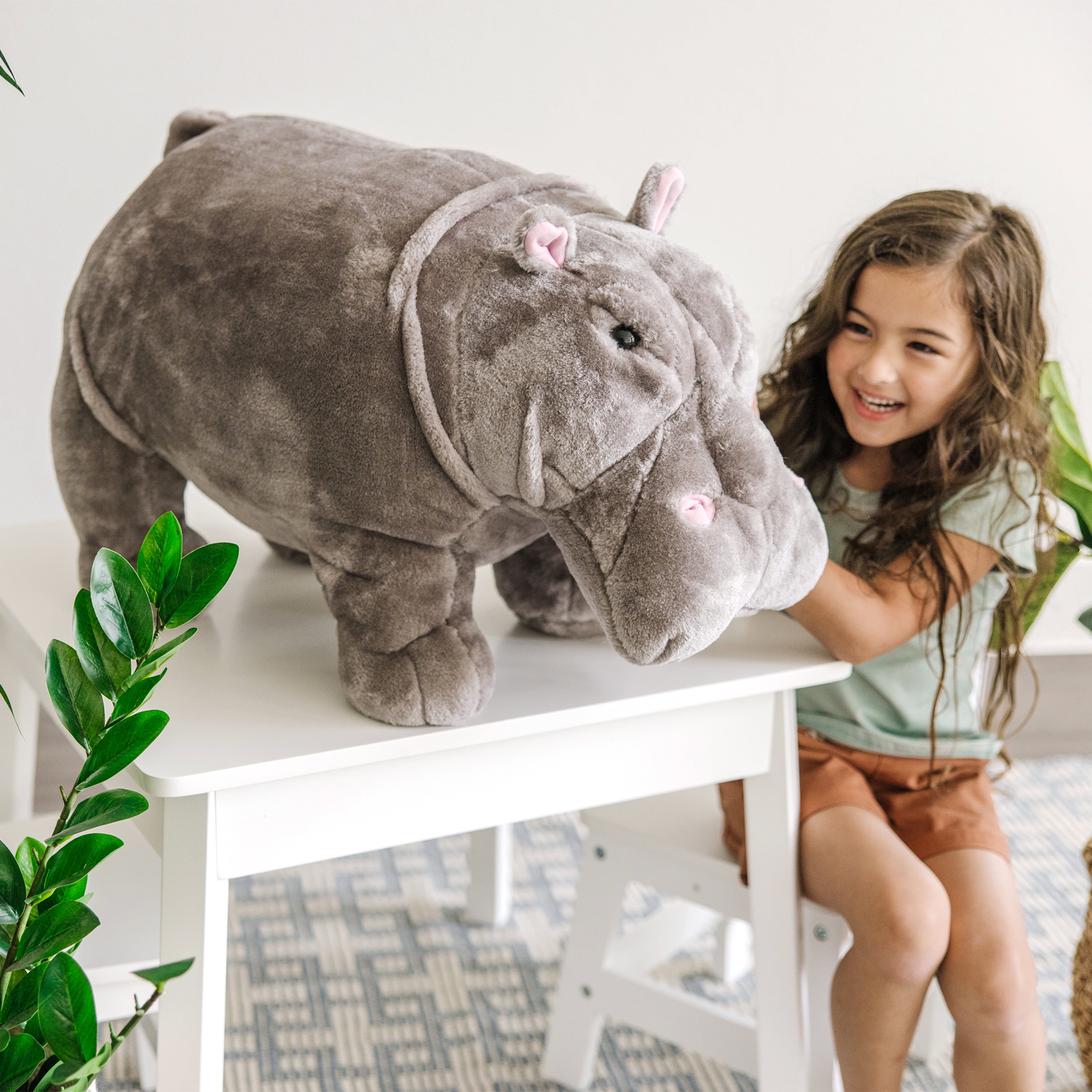 Giant stuffed clearance hippopotamus