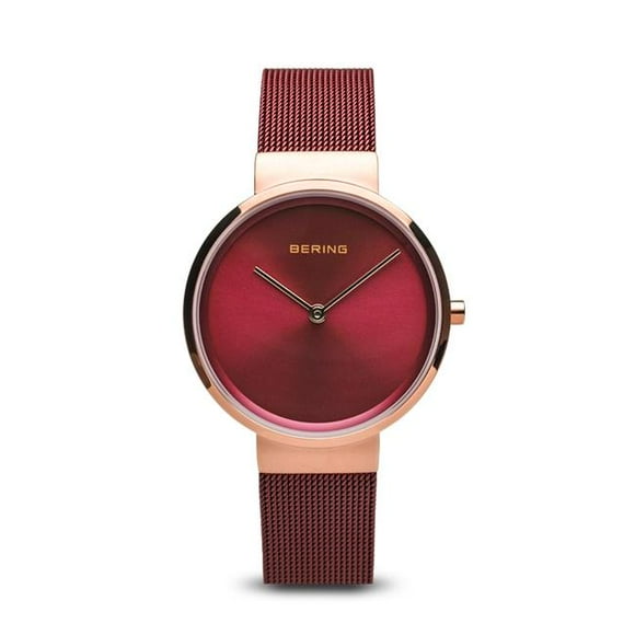 Bering 14531-363 Female Classic Polished & Brushed Rose Gold Mesh Watch