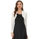 thumbnail image 1 of Bolero Cárdigan Allegra K Sheer Mesh Shrug para Mujer Blanco S con Volantes, 1 of 4
