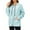 Blue Green, variant on American Trends Rain Coats for Women Waterproof with Hood Packable Rain Jackets Womens Lightweight Rain Jackets Outdoor Blue XL