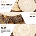 thumbnail image 3 of Wood Slices FSWCCK Nature, redondo, inacabado, 18-20 cm, paquete de 6, 3 of 7