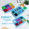 thumbnail image 2 of Bins Things 4 Trays Light Blue Craft Organizers & Storage Box, 2 of 8