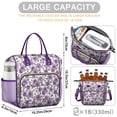 thumbnail image 5 of Pioneer Flower Floral Print Pattern Womens Lunch Box for Work,Insulated Large Lunch Bag for Tween and Teen,Loncheras Para Mujer,Leakproof Adult Lunch Bag for Work,Beach,Travel,Picnic,Camping, 5 of 7